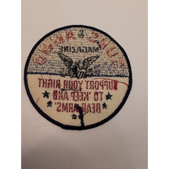 Vintage Guns & Ammo Magazine Patch – “Support Your Right to Keep and Bear Arms” - Picture 2 of 12